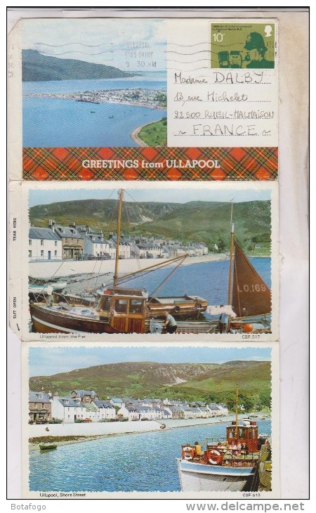 CARNET 6 VUES GREETINS FROM ULLAPOOL - Ross & Cromarty