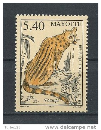 MAYOTTE 1999  N° 76 **  Neuf = MNH Superbe Animaux Animals Le Founga Faune - Unused Stamps