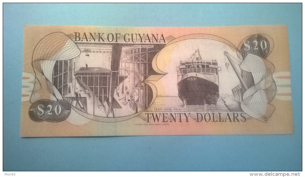 GUYANA 20 DOLLARS - Guyana