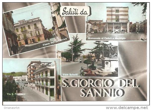 81041)cartolina Saluti Da San.giorgio Del Sannio Nuova - Benevento