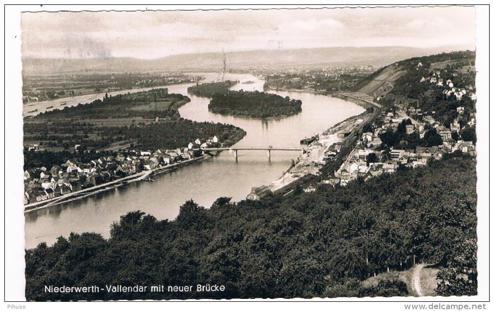 D4715     NIEDERWERTH / VALLENDAR : Mit Neuer Brücke - Mayen