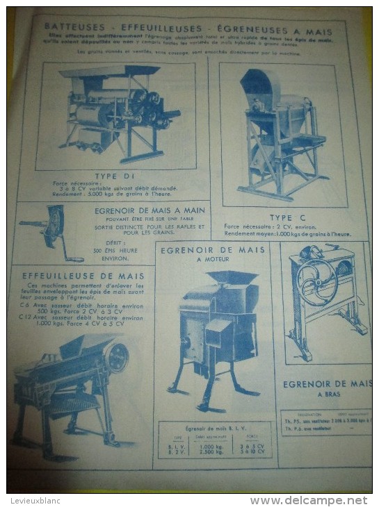 Prospectus Recto-Verso/ Instruments Agricoles/ Broyeurs/TH. PILTER/Paris/  Vers 1950  VP672 - Agricoltura