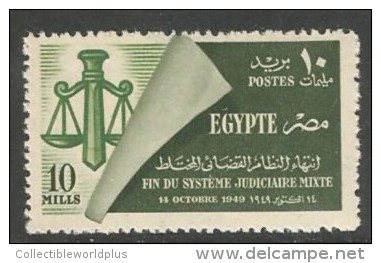 EGYPT STAMP MNH (**)  Egypt 1949 Abolition Of Mixed Courts SG 362 10m MM - EGYPTE - Neufs