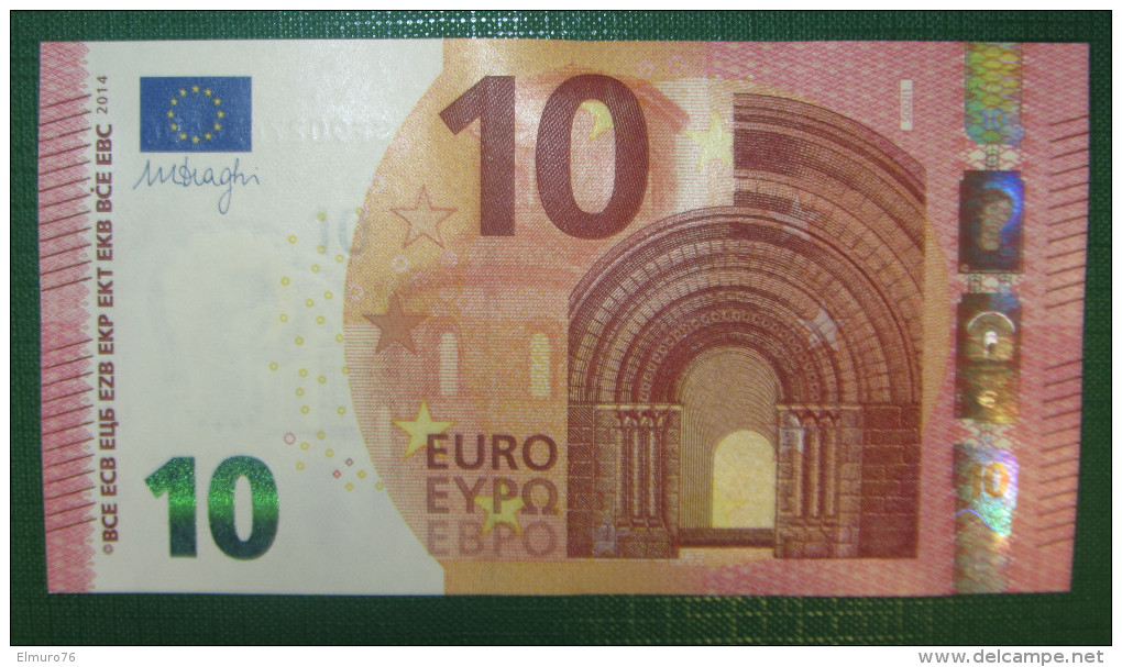 6x 10 Euro S002 Italy Serie SA SB SC SD SE SF Draghi Perfect UNC - 10 Euro