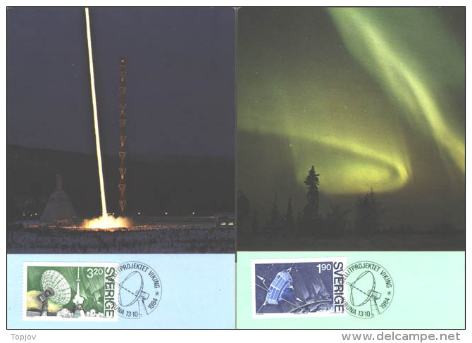 SVERIGE - SATELITE  VIKING - POLAR  LIGHT - M - 1984 - Faune Arctique