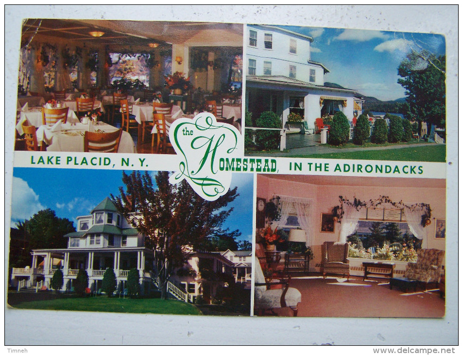 CPM. Grand Format 1958 LAKE PLACID N Y HOMESTEAD AND COTTAGES  IN THE ADIRONDACKS 23cmx15cm - Los Angeles