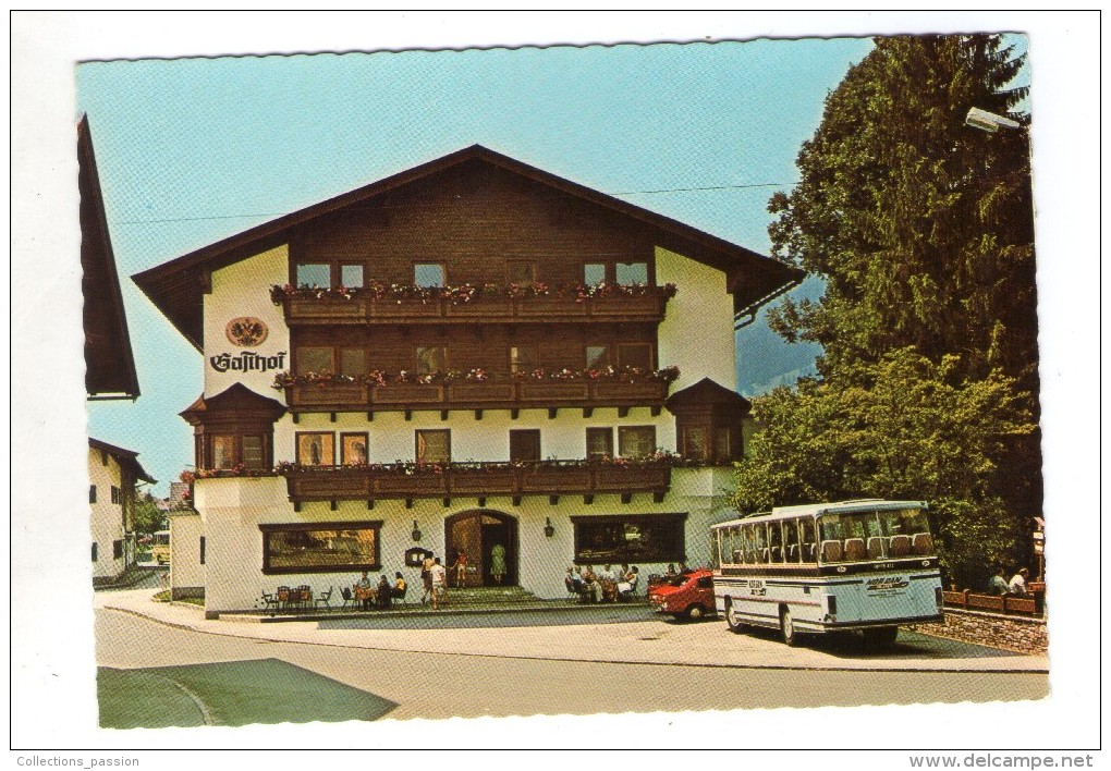 Cp , Automoble , Bus , Autocar , Gasthof Wintersteller , 6382 , KIRCHDORF , TYROL , écrite - Buses & Coaches