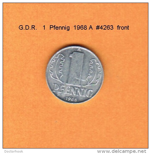 G.D.R.   1  PFENNIG  1968 A   (KM # 8.1) - 1 Pfennig