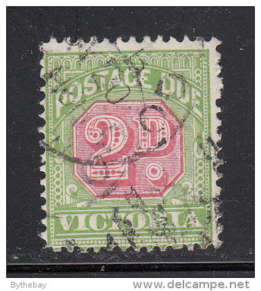 Victoria Used Scott #J17 2p Postage Due, Inverted Watermark - Used Stamps
