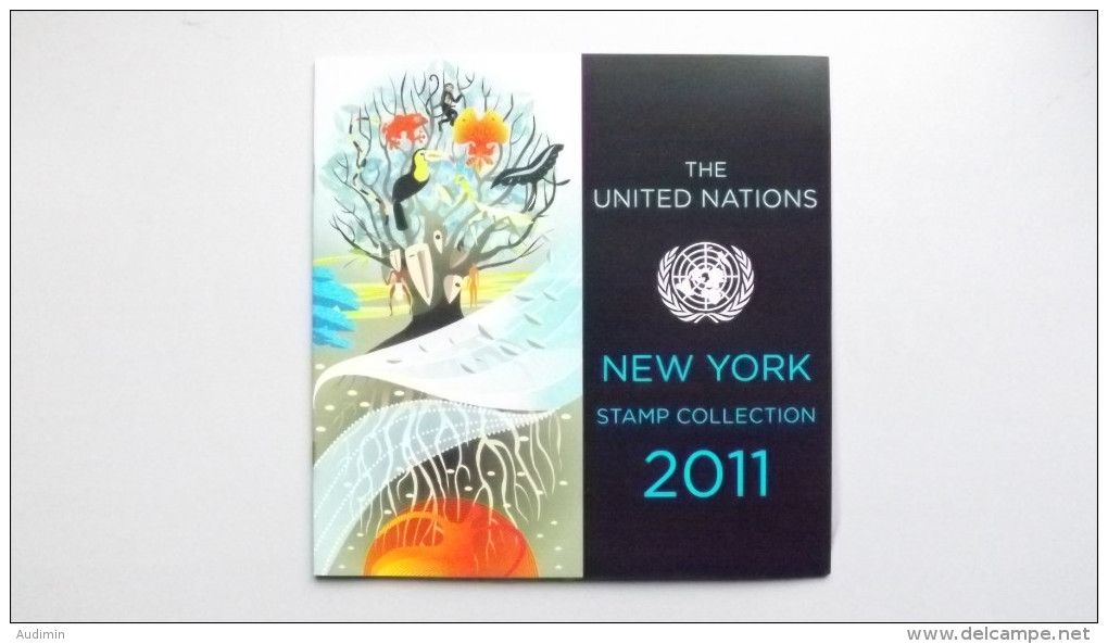 UNO-New York 1242/3, 1254/69, 1272/6, Bl. 36, Souvenir-Folder 2011 **/mnh, Jahreszusammenstellung 2011 - Neufs