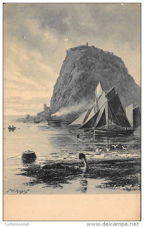 [DC5604] CARTOLINA - SCOZIA DUMBARTON CASTLE - CP - NV - Old Postcard - Dunbartonshire