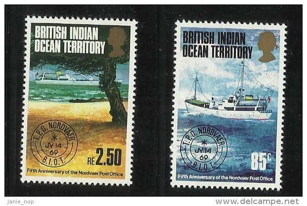 British Indian Ocean Territory 1973 5th Anniversary Of The Nordvaer Post Office MNH - Territoire Britannique De L'Océan Indien