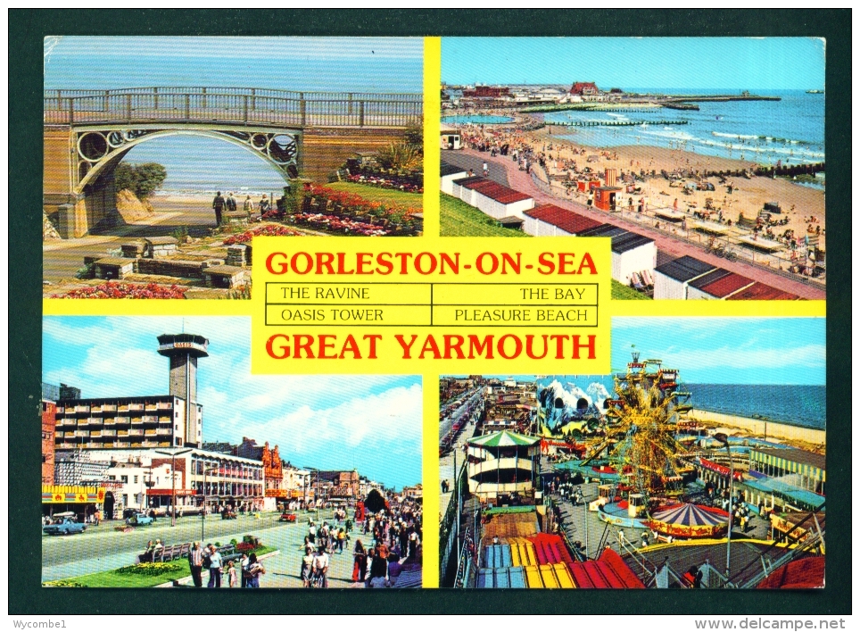 ENGLAND  -  Great Yarmouth And Gorleston On Sea  Multi View  Used Postcard As Scans - Great Yarmouth