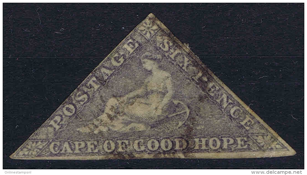 Cape of Good Hope 1863, Mi nr 3 II hell violett  Cat Value &euro; 650