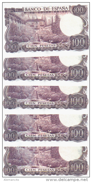 BILLETES 100 PESETAS 1970- MANUEL DE FALLAS - 100 Peseten