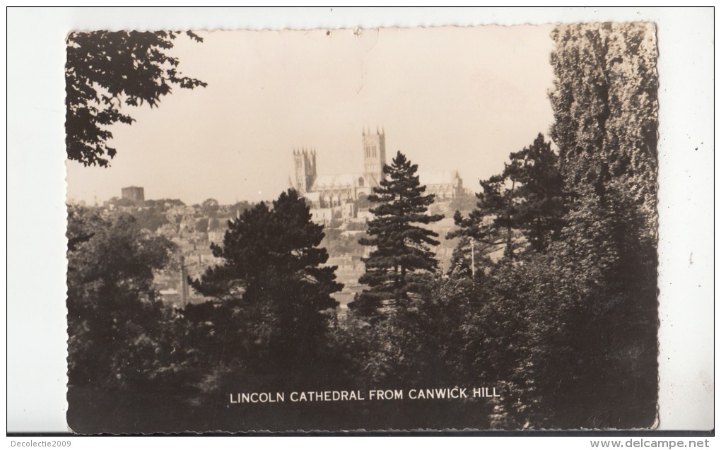 BF32846 Lincoln Cathedral From Canwick Hill  Uk  Front/back Image - Lincoln