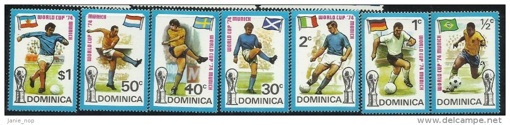 Dominica 1974 Soccer World Cup MNH - Dominica (...-1978)