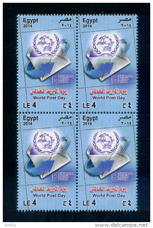 EGYPT / 2014 / UPU / WORLD POST DAY / UNIVERSAL POSTAL UNION / MNH / VF - Neufs