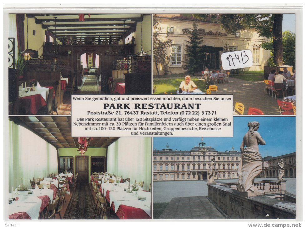 CPM GF 27413- Allemagne - Rastatt  - Multuivues Park Restaurant-Envoi Gratuit - Rastatt