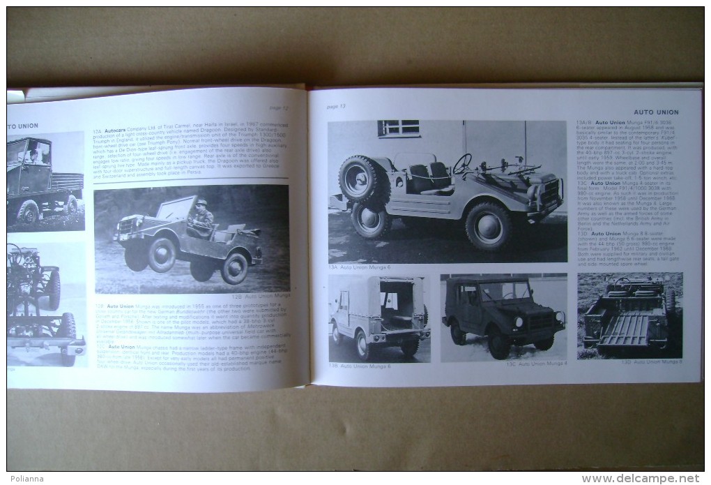PCJ/48 CROSS-COUNTRY CARS From 1945 Frederick Warne & Co 1975 /mezzi Militari/Jeep - Motori