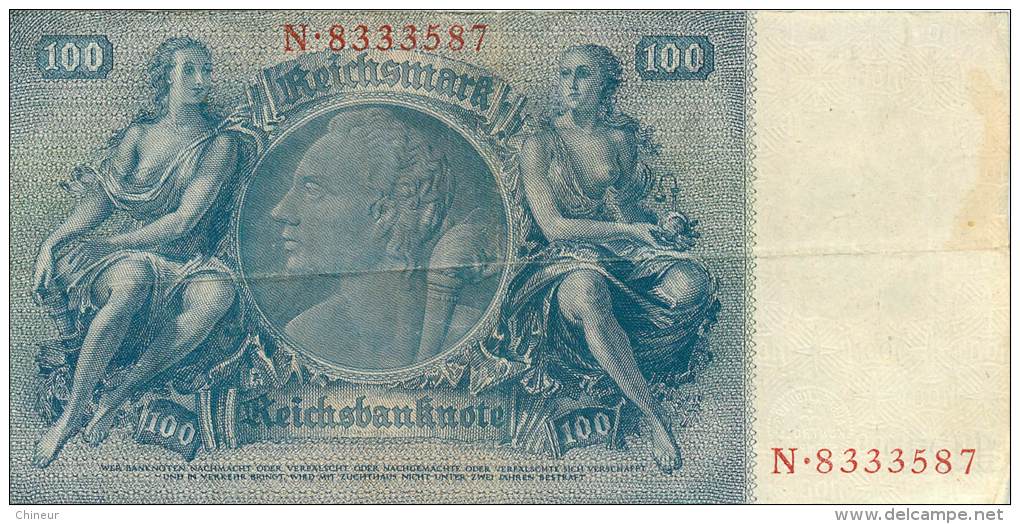 BILLET DE 100 REICHSMARK 24 JUIN 1935 SERIE N - 100 Reichsmark