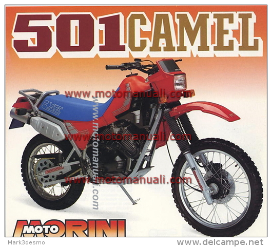 Moto Morini 501 Camel Enduro Depliant Originale Genuine Factory Brochure Prospekt - Motor Bikes