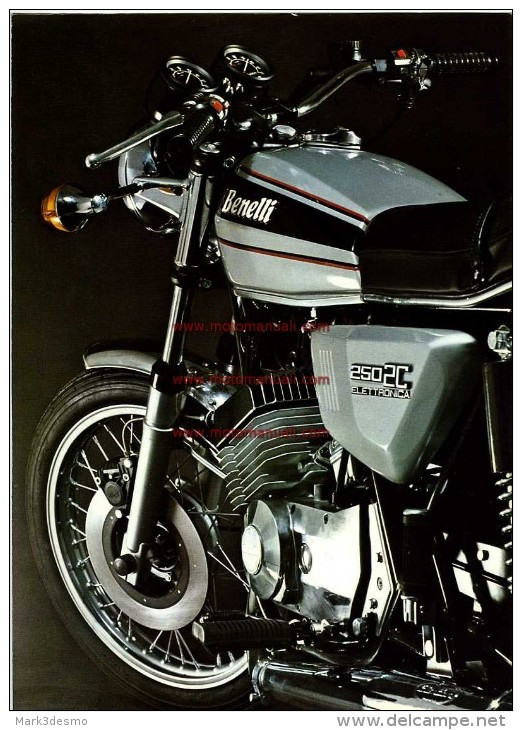 Benelli 250 2C Elettronica 1974 Depliant Originale Genuine Factory Brochure Prospekt - Motos