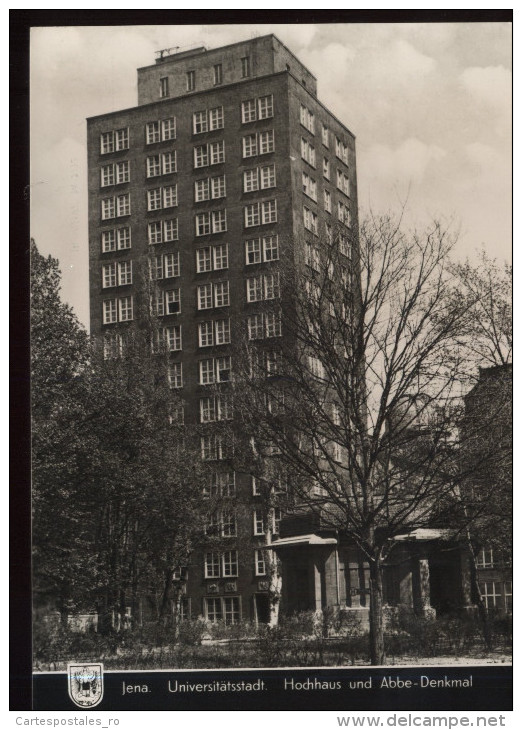 Jena-Hochhaus Und Abbe Denkmal-unused-perfect Shape - Jena