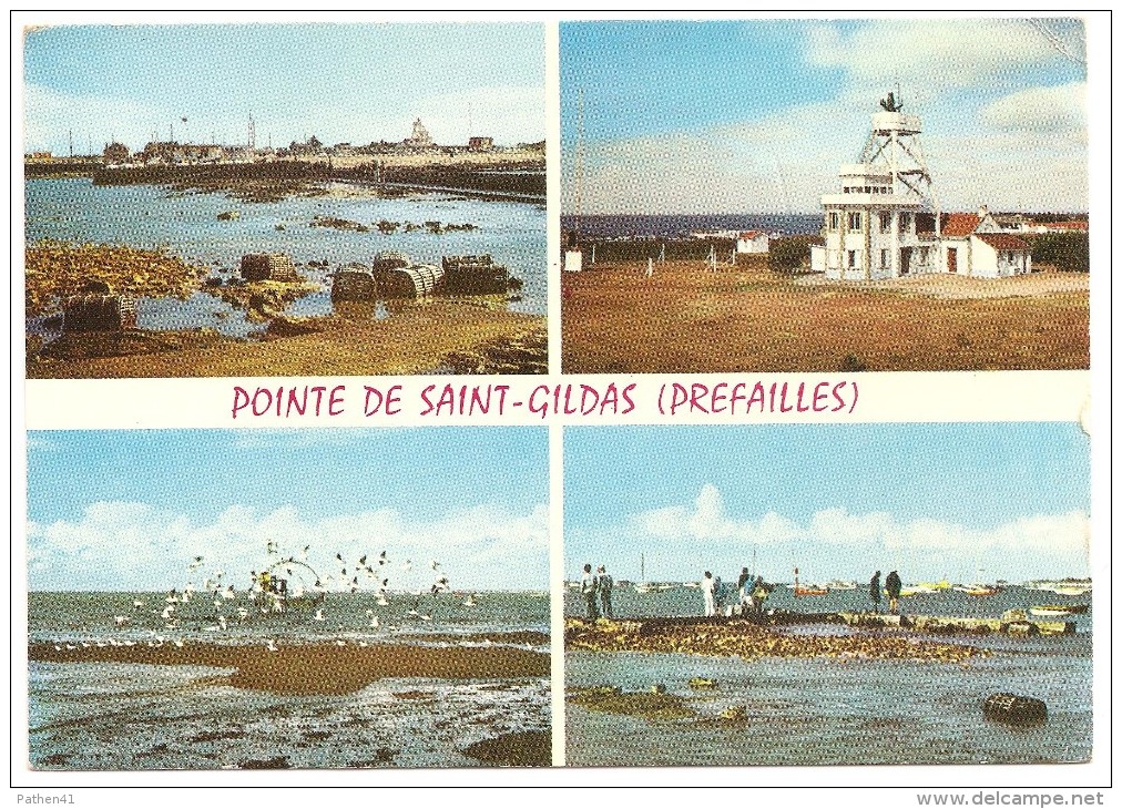 CPSM FRANCE 44 LOIRE-ATLANTIQUE PREFAILLES - Pointe De Saint-Gildas - Multivues 1967 - Préfailles