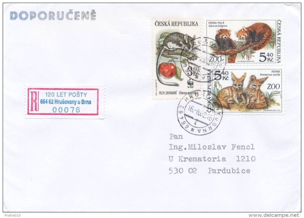 Czech Rep. / Occasional R- Label (2002/11) 664 62 Hrusovany U Brna: 120 Years Of The Post Office; Stamp: W.W.F. (I7757) - Storia Postale