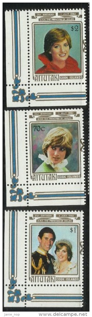 Aitutaki 1982 21st Birthday Princess Of Whales MNH - Aitutaki