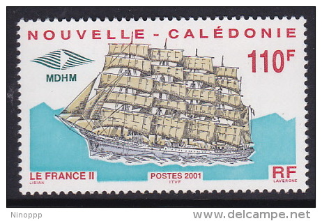 New Caledonia 2001 Sailing Ship France II  MNH - Oblitérés