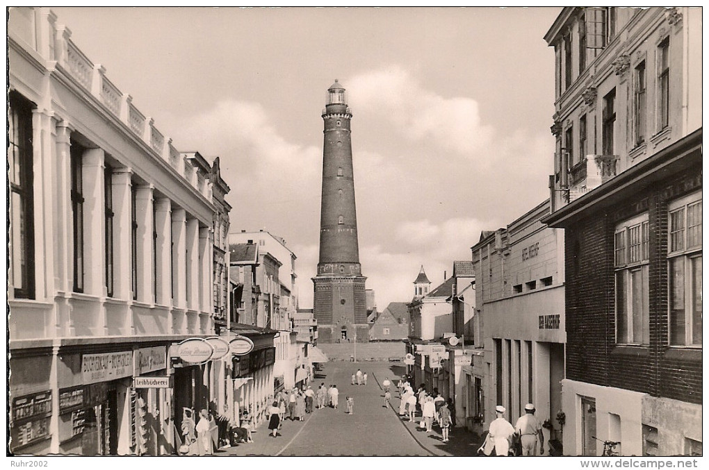 Alte AK Borkum - Strandstraße Mit Neuem Leuchtturm - TOP!! - Borkum