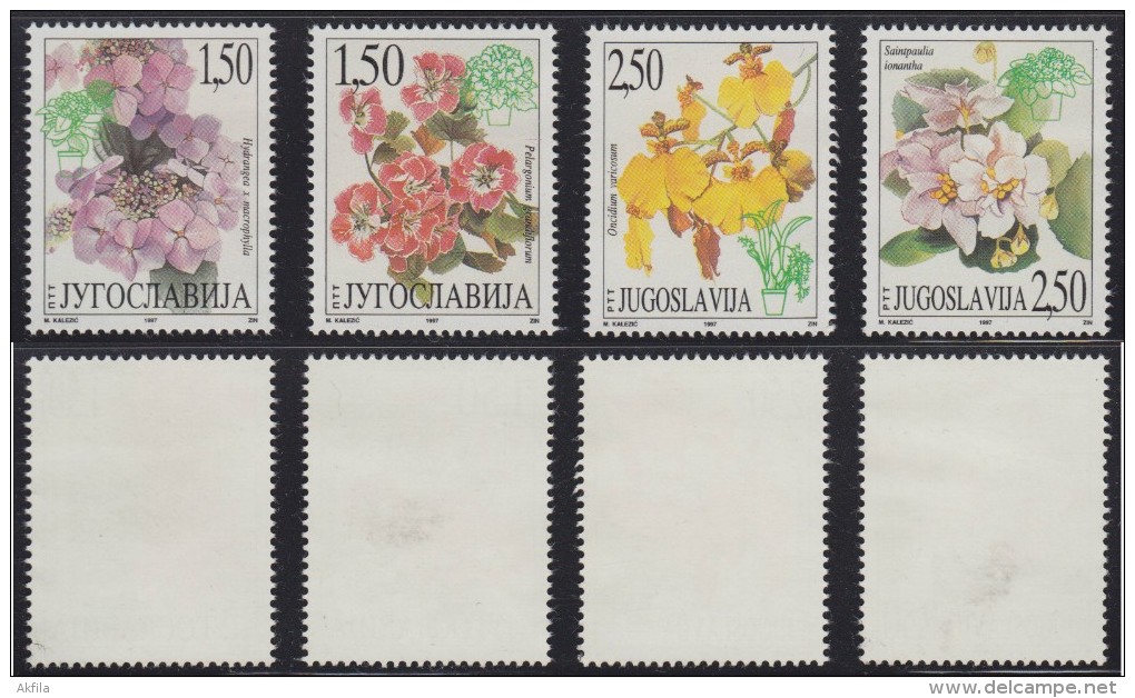 1323(16). Yugoslavia, 1997, Flowers, MLH (*) - Sonstige & Ohne Zuordnung