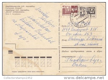 5358- GANJA- HOTEL, CAR, POSTCARD - Azerbeidzjan