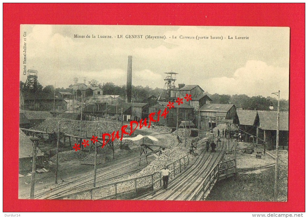 Mayenne - LE GENEST - Mines (d´or) De La Lucette - Le Carreau Partie Haute - La Laverie.... - Le Genest Saint Isle