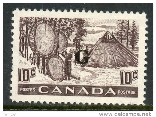 Canada 1950 10 Cent Drying Skins  Issue #O26  MNH - Opdrukken