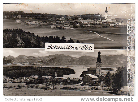 5897- SCHNAITSEE- TOWN PANORAMA, MOUNTAINS, POSTCARD - Traunstein