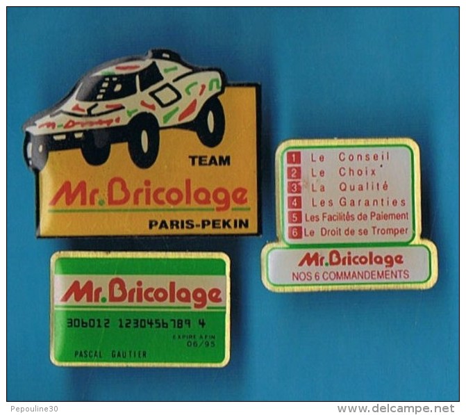 LOT 3 PIN´S //  . MR BRICOLAGE DIFFÉRENTS - Lots