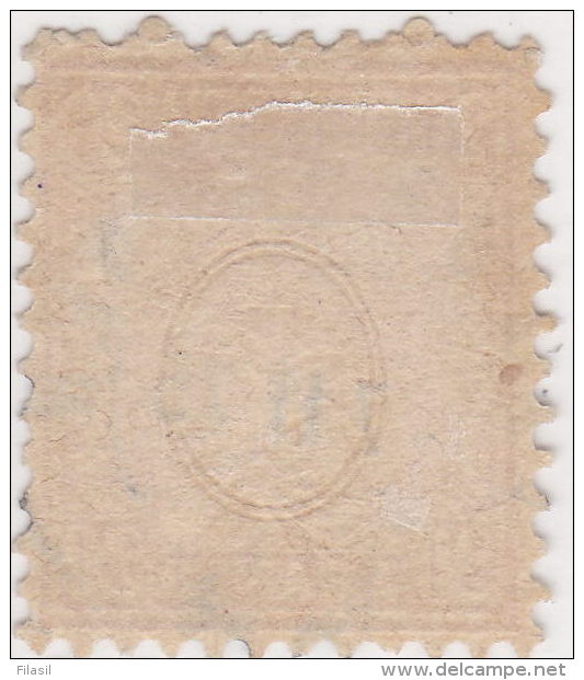 SI53D Svizzera Suisse Helvetia 10 C.  Franco Arancio  Usato Con Annullo 1862 - Used Stamps