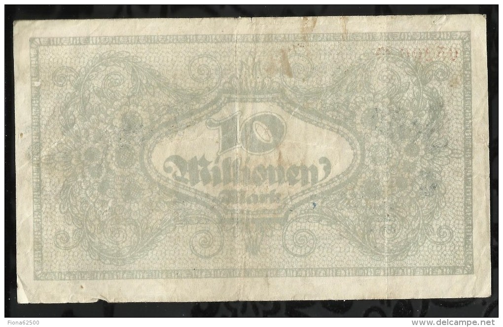 ALLEMAGNE .  BILLET DE 10 MILLION EN MARK . 1923 . - 10 Miljoen Mark