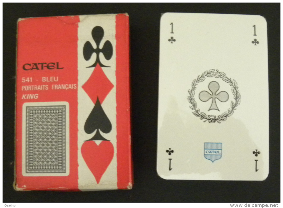 Jeu De 54 Cartes à Jouer CATEL 541 - Bleu Portraits Français King Sous Blister - 54 Cards