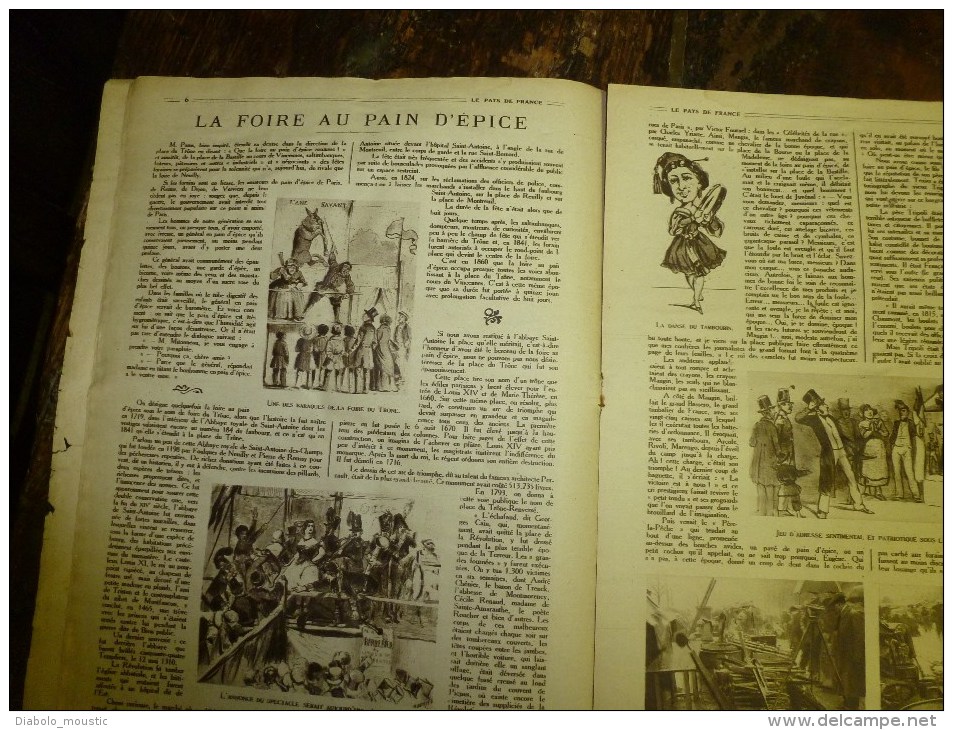 1919 LPDF:L'Allemagne donne son or pour vivre;Foire PAIN d'EPICE place du Trône;ROUMANIE par les poupées;Crime MAGYARE