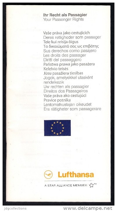 # LUFTHANSA IHR RECHT ALS PASSAGIER Feb2006 Aviation Flight Air  Passenger Rights - Profiles