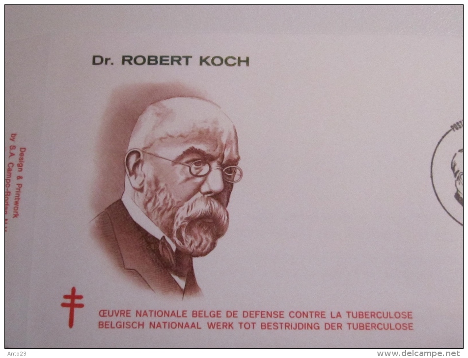 F.D.C PREMIER JOUR  1958 DR ROBERT KOCH DEFENSE TUBERCULOSE  BELGIQUE BELGIE - 1951-1960