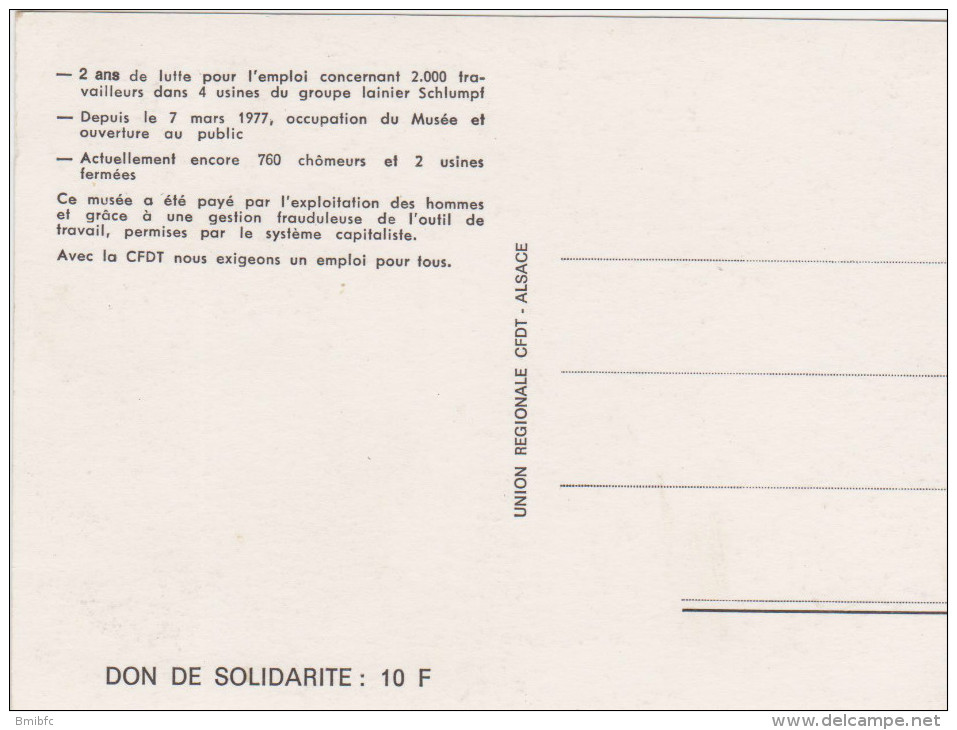 MALMERSPACH Attend Toujours - Musée Des Travailleurs MULHOUSE-UNION REGIONALE  CFDT - ALSACE - Gewerkschaften