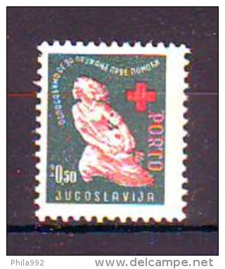 Yugoslavia 1948 Y Charity Porto Stamps Red Cross  Mi No 3 MNH - Bienfaisance