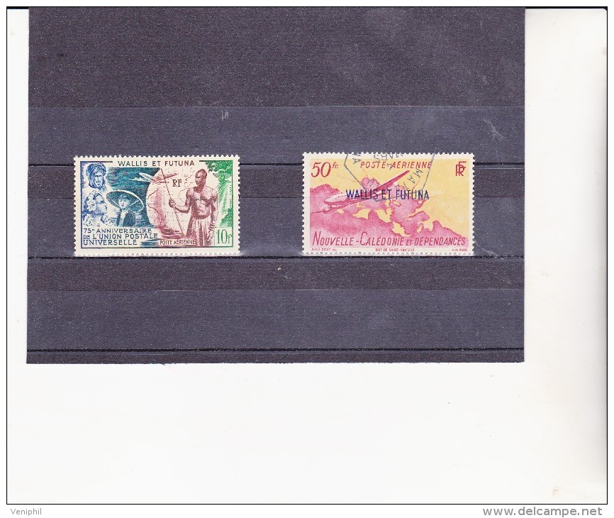 WALLIS ET FUTUNA  - POSTE AERIENNE N° 11 ET 12 OBLITERES  TRES BELLE OBLITERATION - - Used Stamps