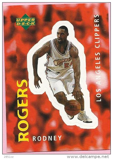 Sticker - UPPER DECK, 1997. - Basket / Basketball, No 55 - Rodney Rogers, Los Angeles Clippers - Other & Unclassified
