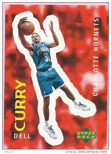 Sticker - UPPER DECK, 1997. - Basket / Basketball, No 197 - Dell Curry, Charlotte Hornets - Autres & Non Classés